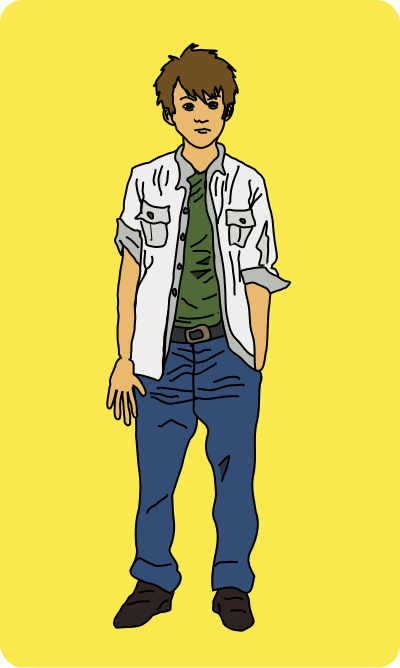 Young Man Standing clipart