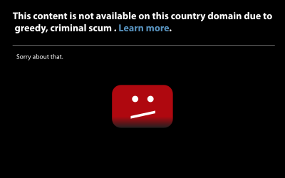 Youtube Content Error Message Revised clipart