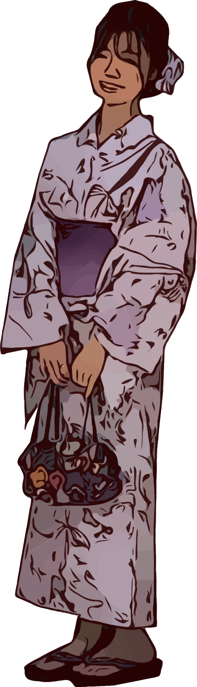 Yukata Lady clipart