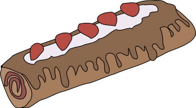 Yule Log Cake clipart
