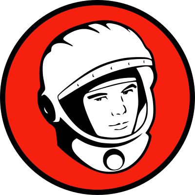 Yuri's Night emblem clipart