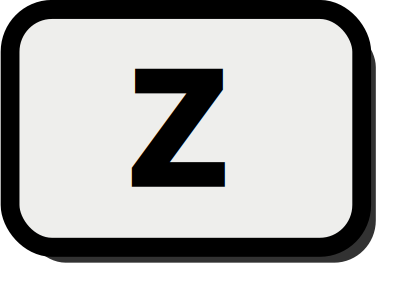 Z key clipart