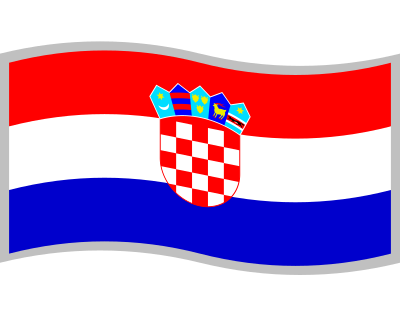 Zastava Hrvatske clipart