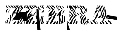 Zebra Typography clipart