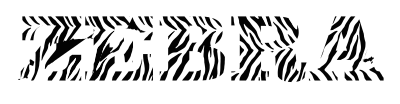 Zebra Typography Enhanced 2 clipart