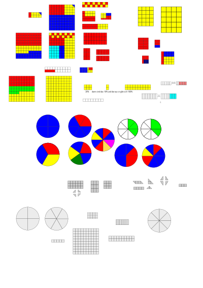 Zeichnungen für Anteile an Flächen clipart