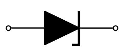 Zener diode black clipart