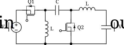 Zeta DC-DC converter clipart