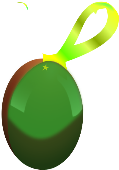 Zeuf de Paques vert clipart