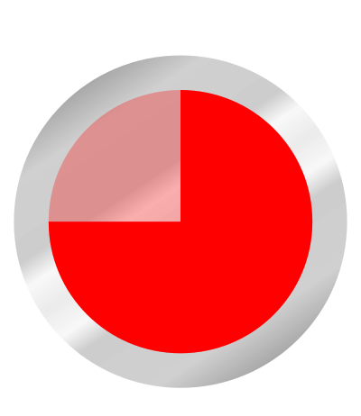 Ziffernblatt 45 Minuten clipart
