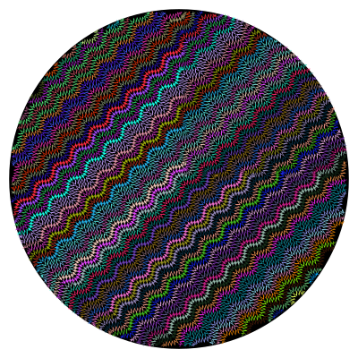 Zig Zag Circle clipart