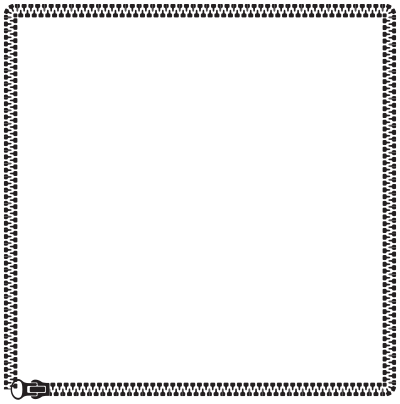 Zipper Frame 2 clipart