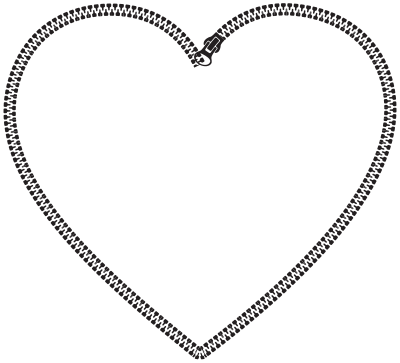 Zipper Heart clipart