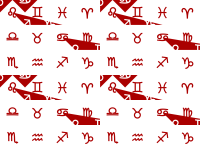 Zodiac sign symbol background clipart