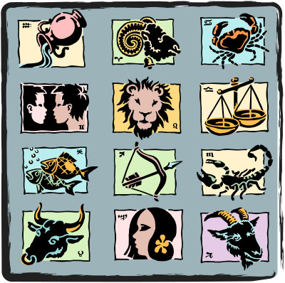 Zodiac symbols clipart