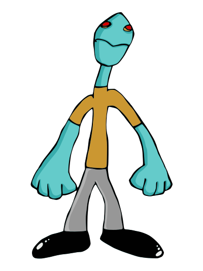 Zombie Clerk 002 redrawn clipart