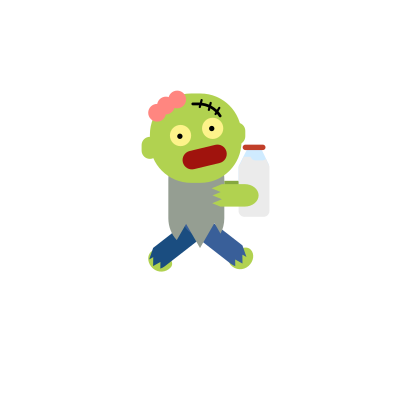 Zombie milk 2 clipart