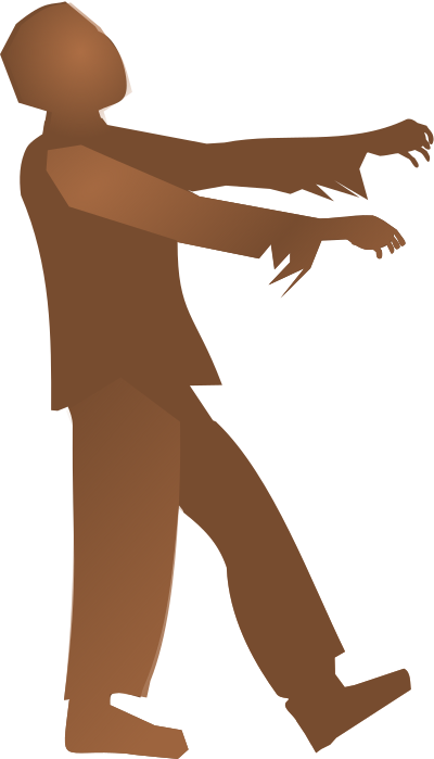 Zombie Silhouette 2 clipart