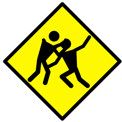 Zombie Warning Road Sign clipart