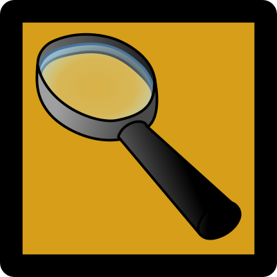 Zoom Icon [Umber] clipart