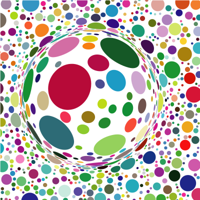 Zoomed in dotted pattern clipart