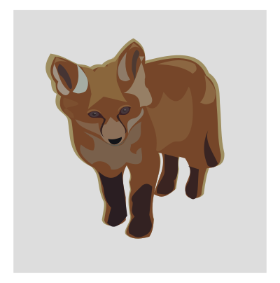 Zorro (fox) clipart