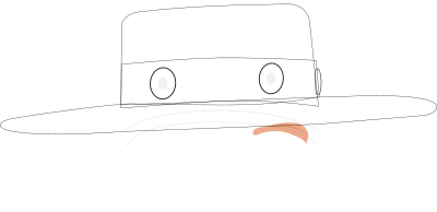 Zorro hat clipart